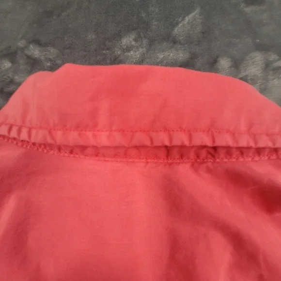 Peter Millar Seaside Collection Button Shirt M Pink Silk Blend Short Sleeve - Picture 4 of 8